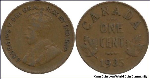 Canada 1 Cent 1935