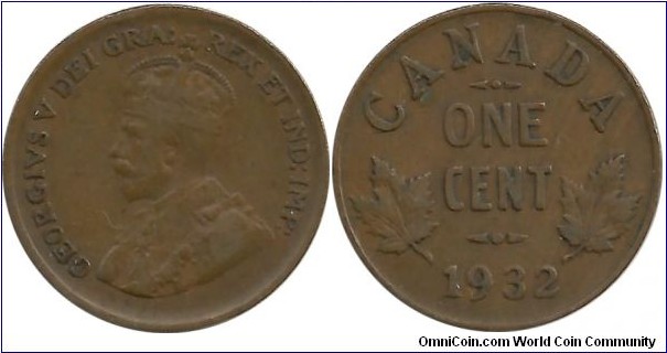 Canada 1 Cent 1932