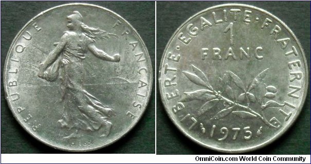 France 1 franc.
1975