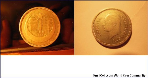 1 lira
Turkey
1938