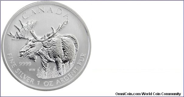 Wildlife Moose/Elch 5$ je 1oz