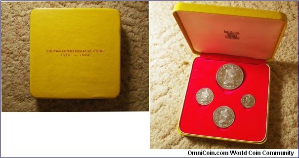Bhutan 1966 proof mint set. 