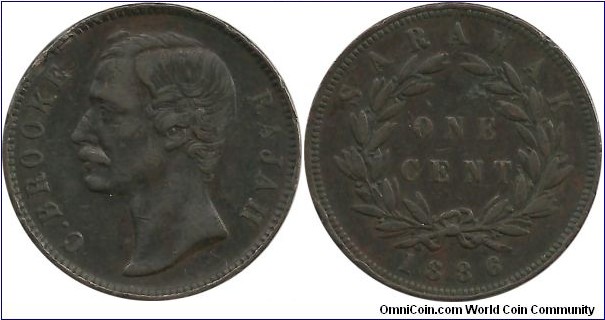 Sarawak 1 Cent 1886