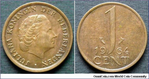 Netherlands 1 cent.
1964