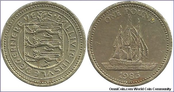Guernsey 1 Pound 1983