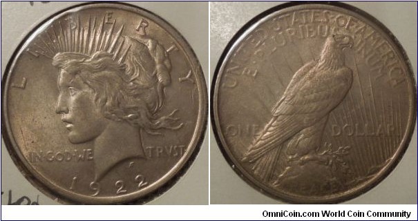 Peace Dollar (P) AU-55