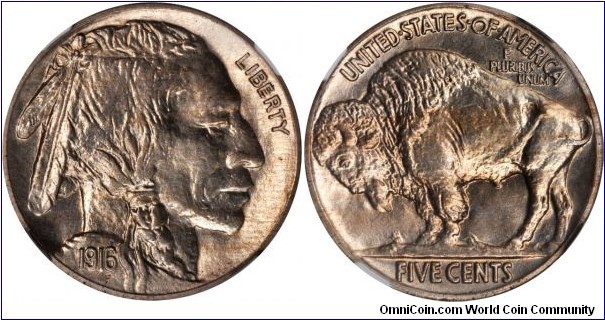 1916 Buffalo Nickel Proof MS66