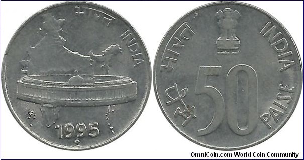 India-Republic 50 Paise 1995(N)
