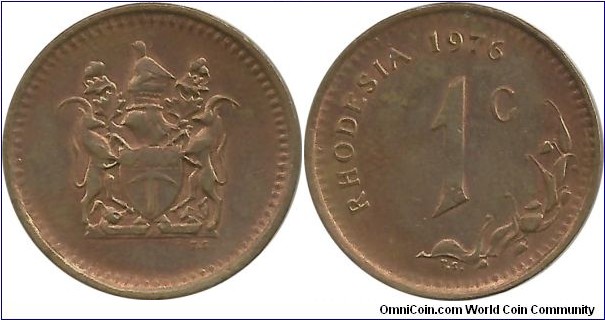 Rhodesia 1 Cent 1976