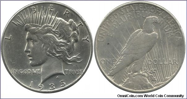 USA 1 Dollar 1935S-Peace