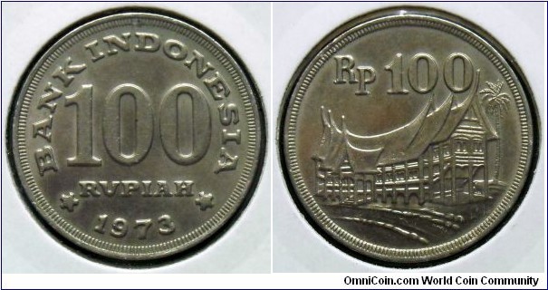 Indonesia 100 rupiah.
1973