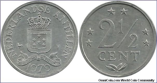 NederlandsAntilles 2½ Cents 1979