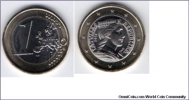 1 Euro 
Latvian maiden
