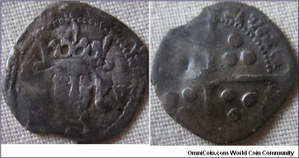 Edward IV penny, Durham Bishop William Dudley (1476-83)