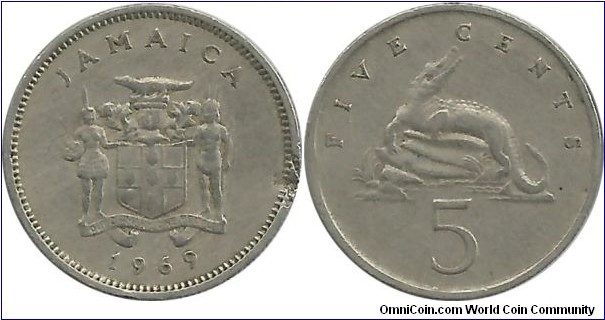 Jamaica 5 Cents 1969