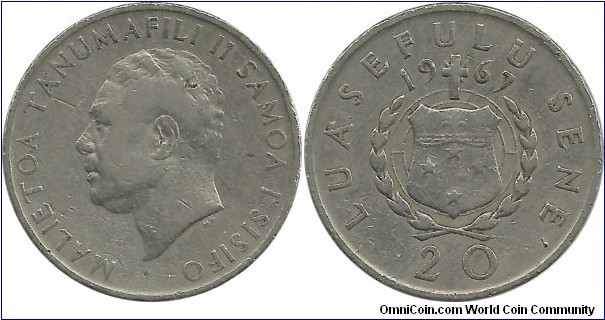 Samoa 20 Sene 1967