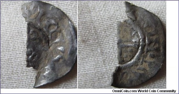 Cut shortcross penny, hard to Identfy, possibly John