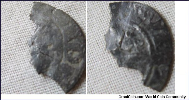 very worn and damaged penny 
