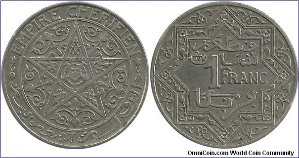 Morocco 1 Franc ND(1921)Pa