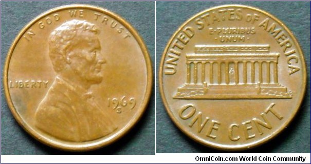Lincoln cent.
1969 S