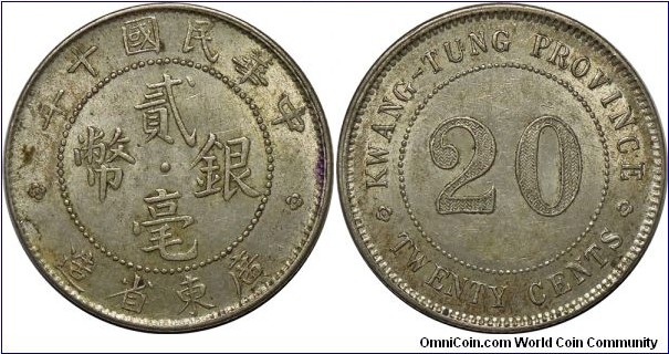 Kwang-tung 20¢