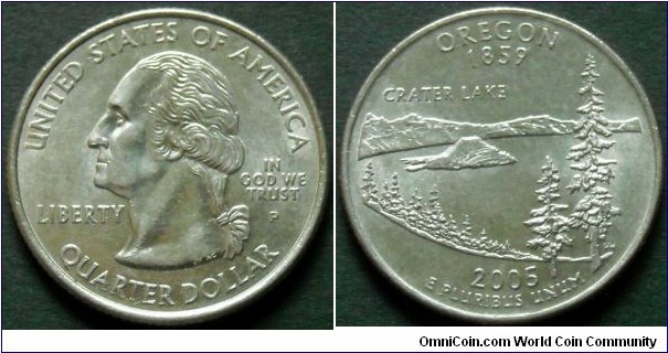 State quarter 2005 P, Oregon.