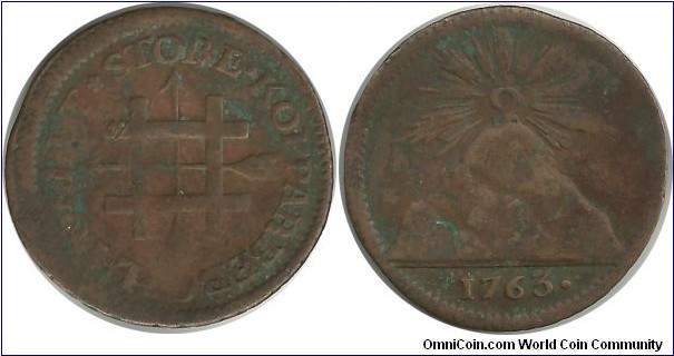 Unknown coin or token 1763