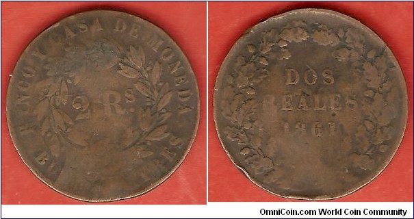 Buenos Aires 2 reales 1861