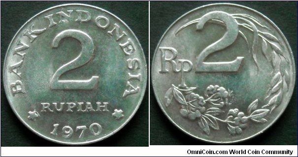 Indonesia 2 rupiah.
1970