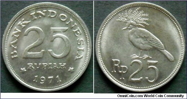 Indonesia 25 rupiah.
1971