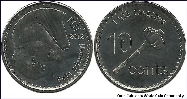 Fiji 10 Cents 2012