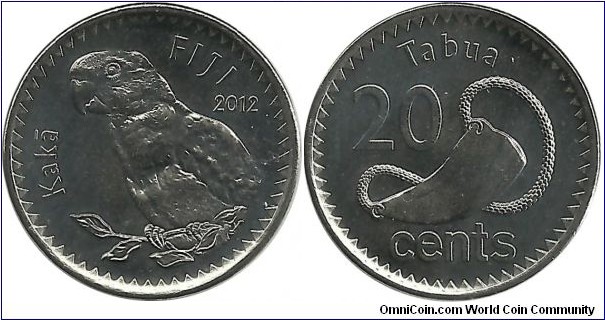 Fiji 20 Cents 2012