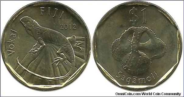 Fiji 1 Dollar 2012