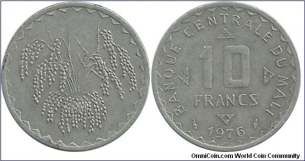 Mali 10 Francs 1976