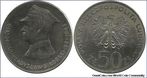 Poland 50 Zlotych 1981