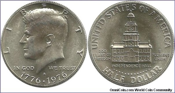 USA Half Dollar 1776-1976S