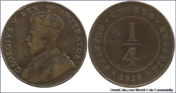 Cyprus-British ¼ Piastre 1926 (another coin in my collection)