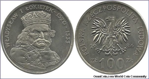 Poland 100 Zlotych 1986