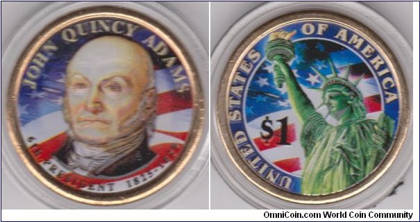 6th President John Quincy Adams 1$ 1825-1829