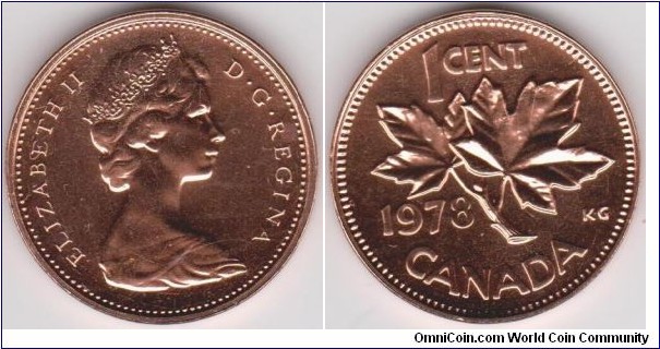 Canada 1978 1 Cent Maple leaf