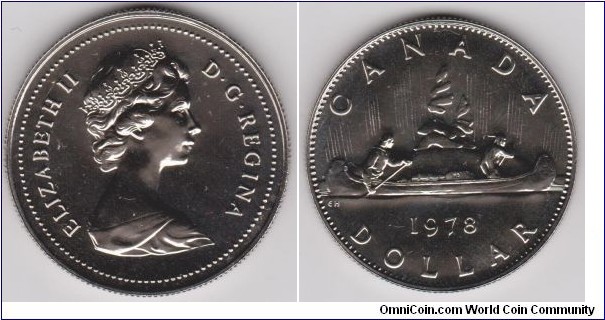 Canada 1978 one Dollar Indian and Voyageur