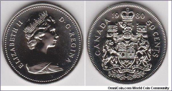 Canada 50 Cents 1980