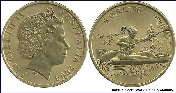 Australia 5 Dollars 2000-Sydney Olympic Games