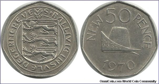 Guernsey 50 Pence 1970