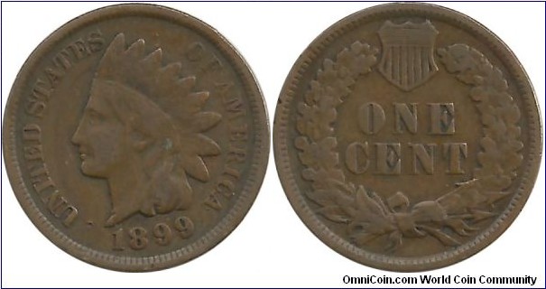 USA One Cent 1899