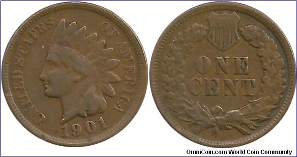 USA One Cent 1901