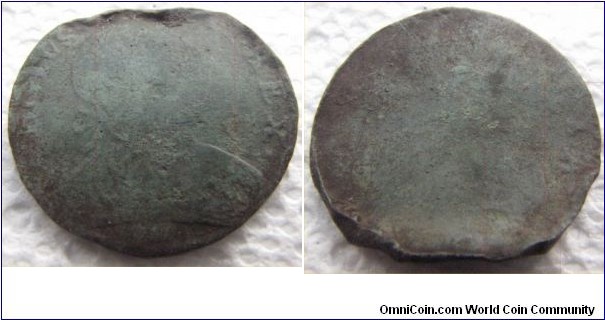 1772 British 1/2 penny