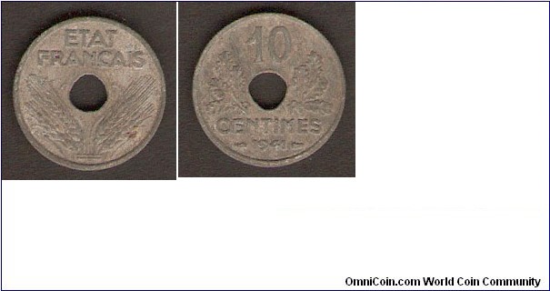 1941 10 Centimes