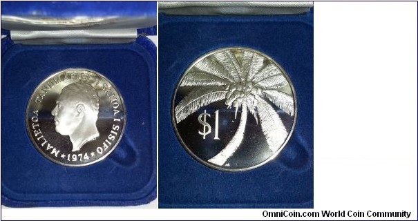 1974 Sterling Silver One Tala Proof
