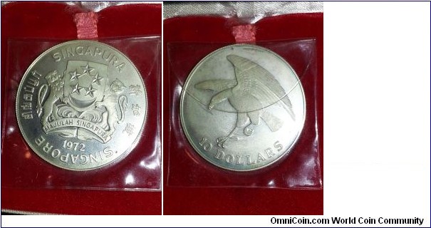 Proof Silver Coin 10 Dollars - sea Eagle descending